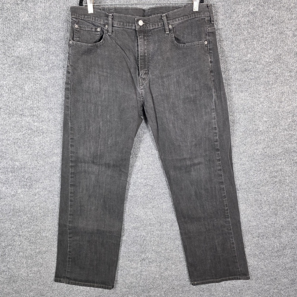 Levi's 569 Loose Straight Fit Jeans Mens 38x32 Black Denim High Rise Wide-Leg